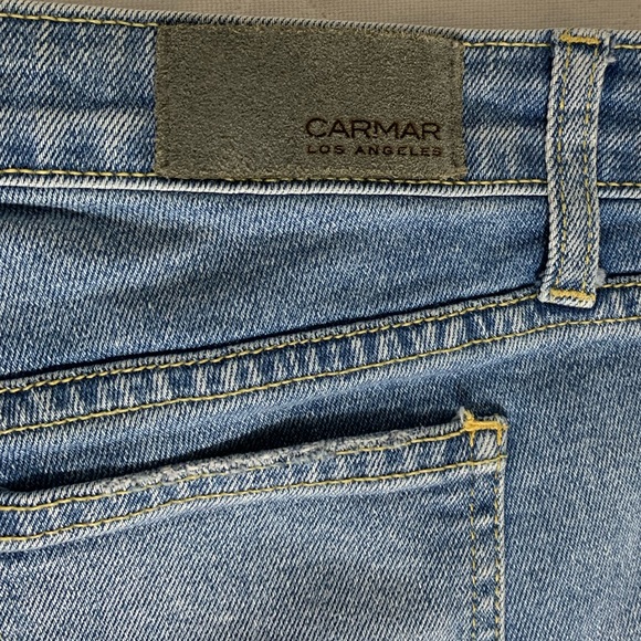 Carmar ripped short blue jeans shorts size 27 - Picture 4 of 4